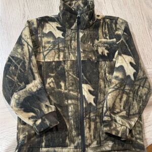 Columbia Youth 8 Woodland Camo Zip Fleece Jacket | Vintage Hunting Outdoors